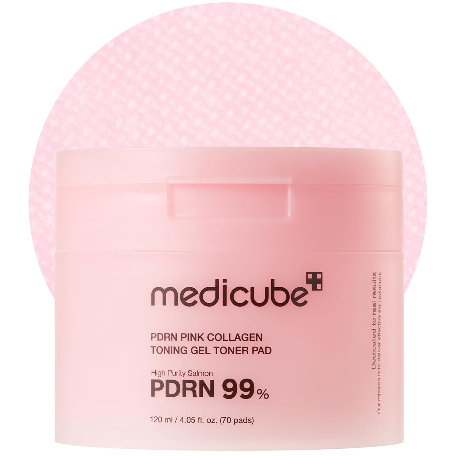 Pink collagen toner pads